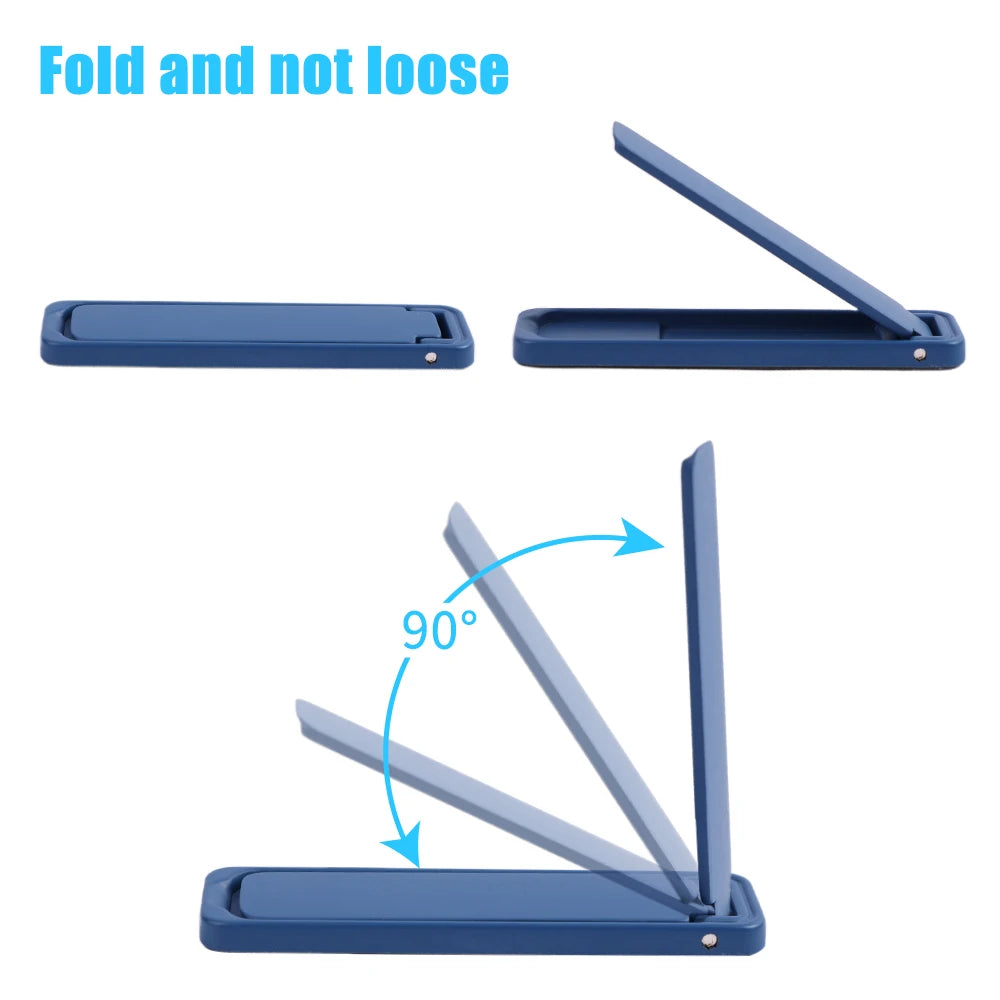 Mini Folding Metal Phone Kickstand Universal Vertical Horizontal Phone Holder Bracket Adjustable Desk Mount for iPhone Samsung