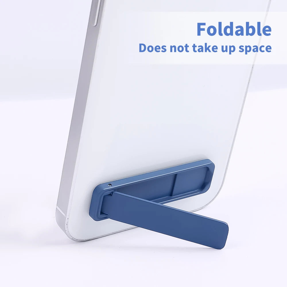 Mini Folding Metal Phone Kickstand Universal Vertical Horizontal Phone Holder Bracket Adjustable Desk Mount for iPhone Samsung