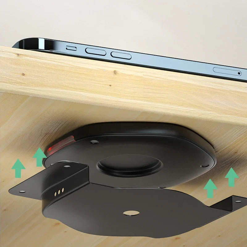 Invisible Wireless Charger 27mm Under Table Charger Furniture Fast Desk Wireless Charging Station for iPhone 15/14/13/12 Samsung