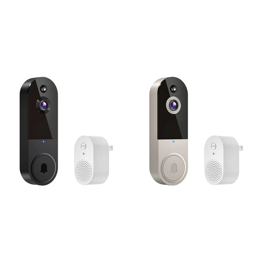 A81M New 1080P Wireless Video Doorbell Camera With Chime,AI Human Detection,2-Way Talk,Live View,Cloud Storage US Plug