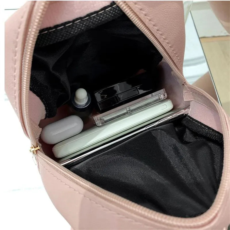 Women's Embroidered Double Pocket Shoulder Bag - Fashionable Tote