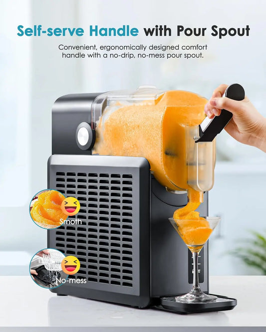 88oz Slushie Machine, No Ice Needed Slushy Machine for Home, Professional Drink Maker,